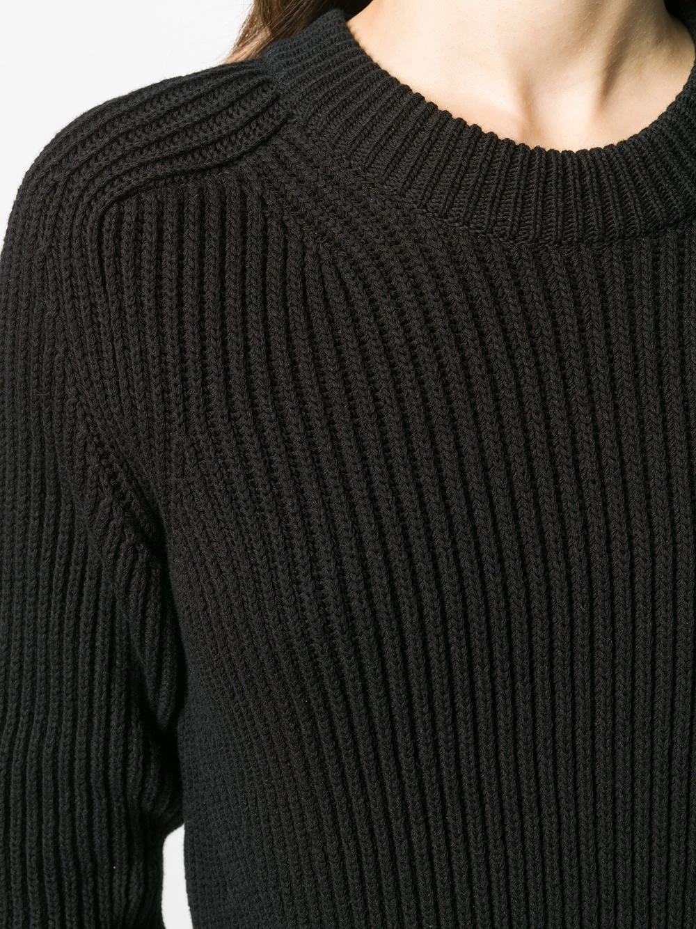 Petit Prix AMI Paris Pull en maille nervurée hauts en maille femme 5 AMI Paris pull en maille nervurée