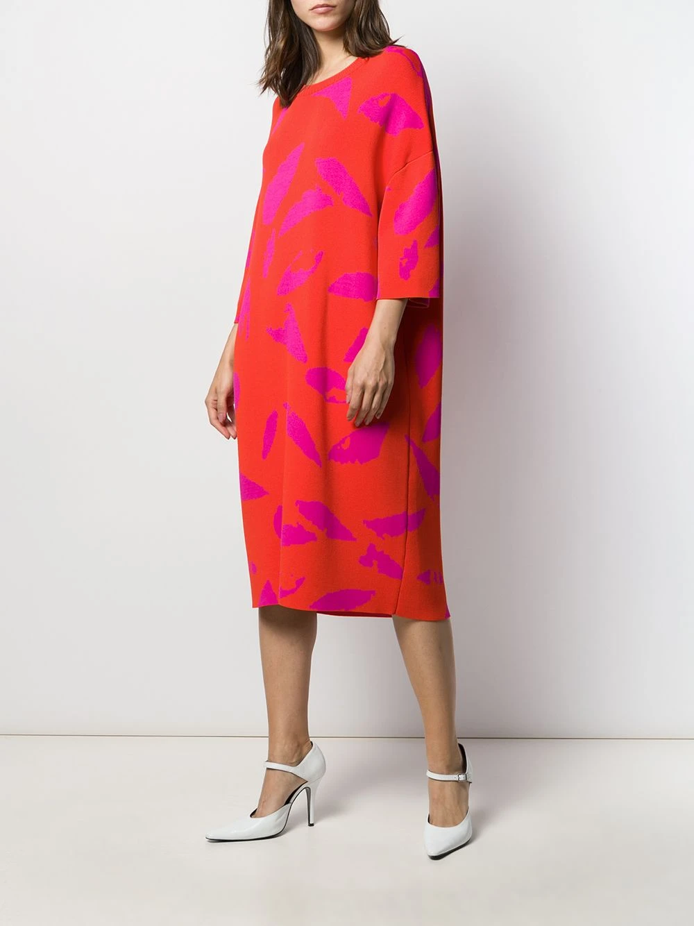 Prix Refroidis AMI Paris Robe en maille à motif en jacquard robes en maille femme 2 AMI Paris robe en maille à motif en jacquard