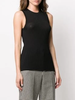 AMI Paris pull sans manches à nervures