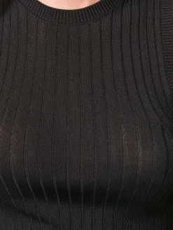 AMI Paris pull sans manches à nervures