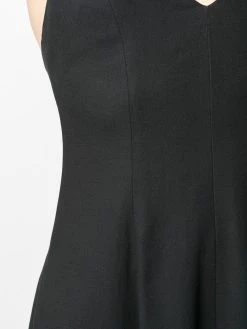 AMI Paris robe longue évasée à col v