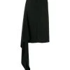 AMI Paris jupe droite drapée