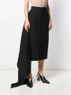 AMI Paris Jupe droite drapée Prix Préférentiel jupes droites femme 9 AMI Paris jupe droite drapée