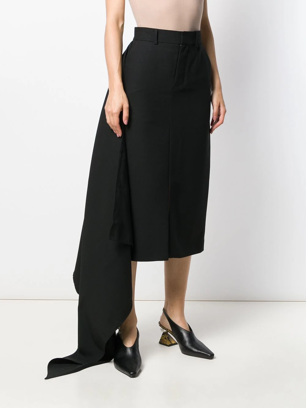 AMI Paris Jupe droite drapée Prix Préférentiel jupes droites femme 3 AMI Paris jupe droite drapée