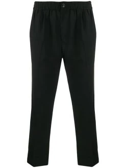 AMI Paris pantalon crop à taille élastique