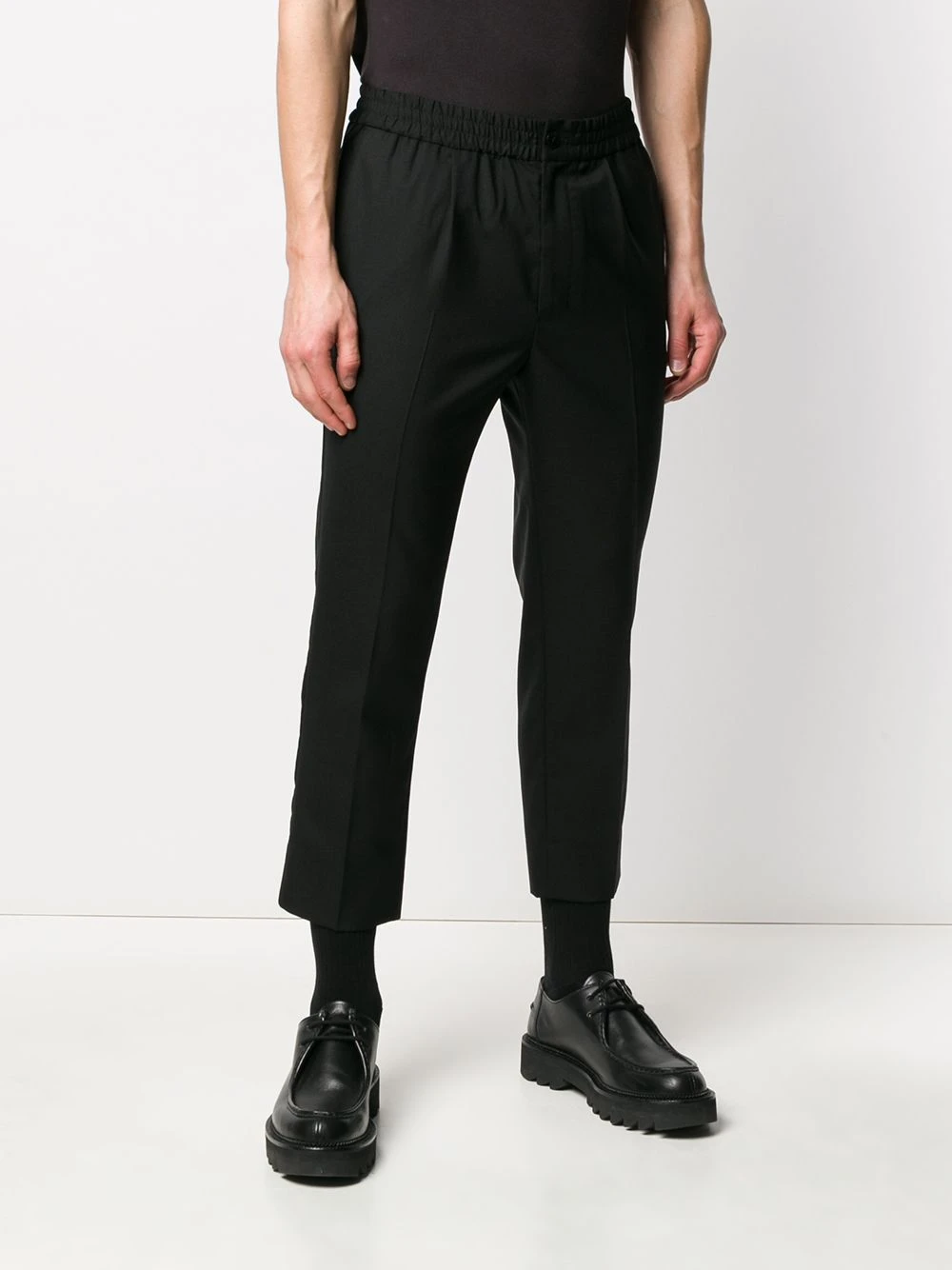 AMI Paris Première Qualité Pantalon crop à taille élastique pantalons courts homme 3 AMI Paris pantalon crop à taille élastique
