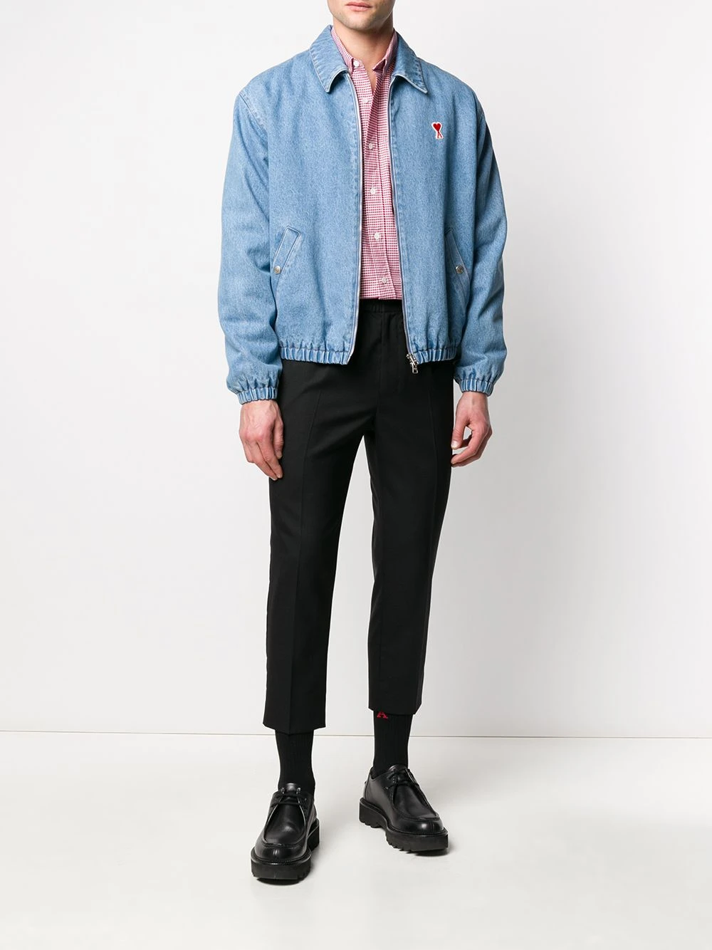 AMI Paris Première Qualité Pantalon crop à taille élastique pantalons courts homme 2 AMI Paris pantalon crop à taille élastique