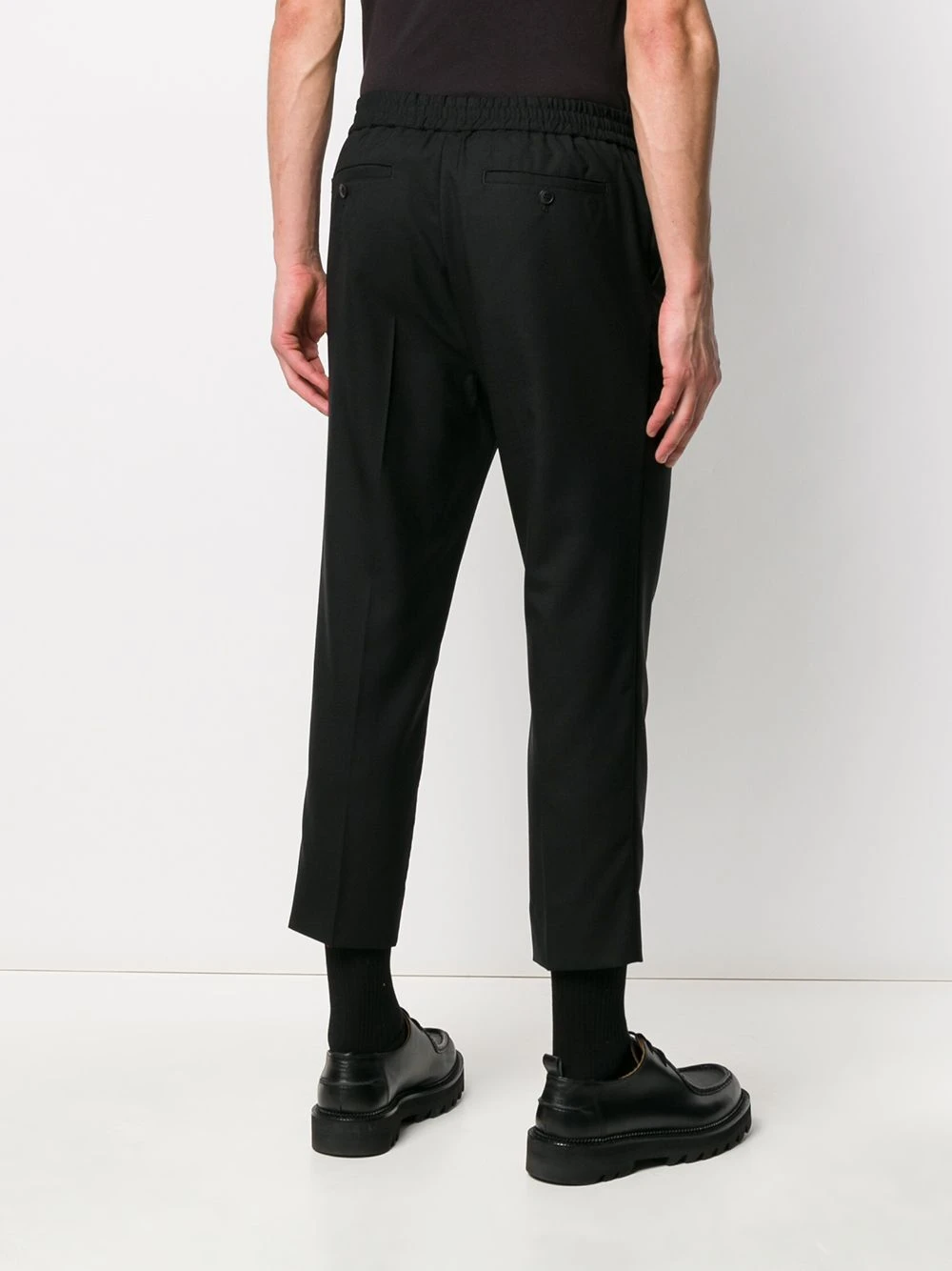 AMI Paris Première Qualité Pantalon crop à taille élastique pantalons courts homme 4 AMI Paris pantalon crop à taille élastique