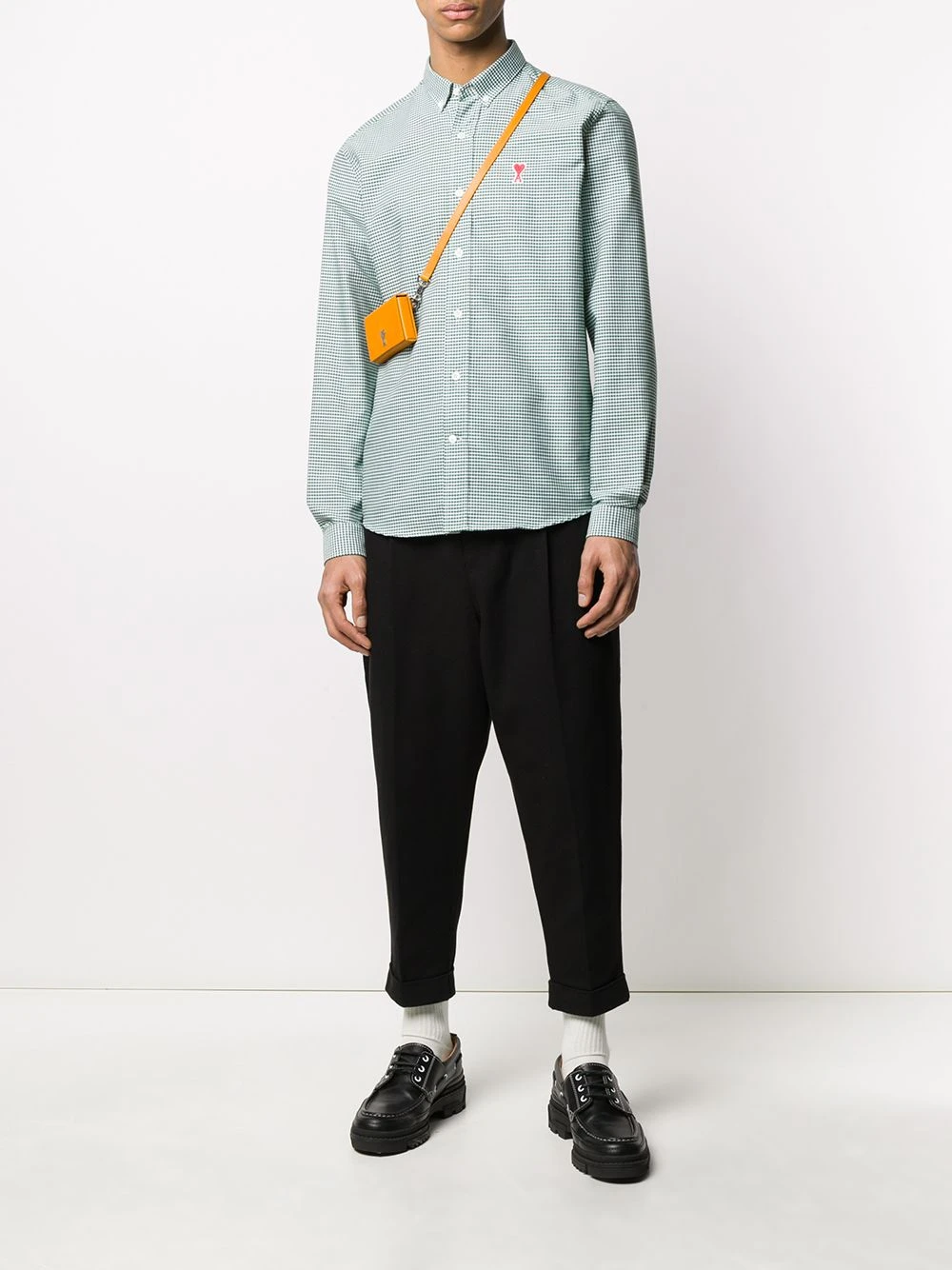 AMI Paris Pantalon fuselé crop Prix Avantageux pantalons courts homme 2 AMI Paris pantalon fuselé crop