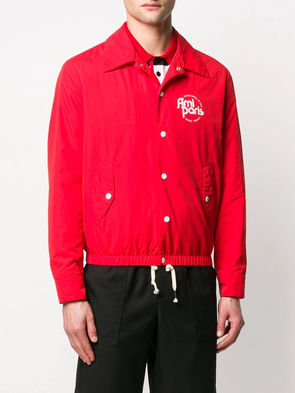 AMI Paris Veste bomber à logo qualité absolue vestes bomber homme 3 AMI Paris veste bomber à logo