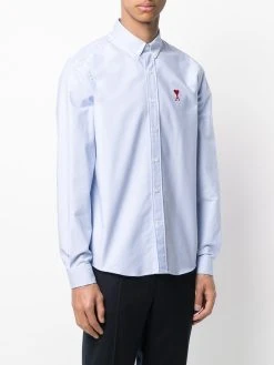 AMI Paris chemise à logo brodé