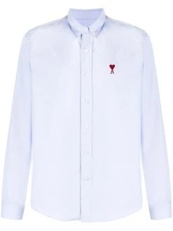 AMI Paris chemise à logo brodé