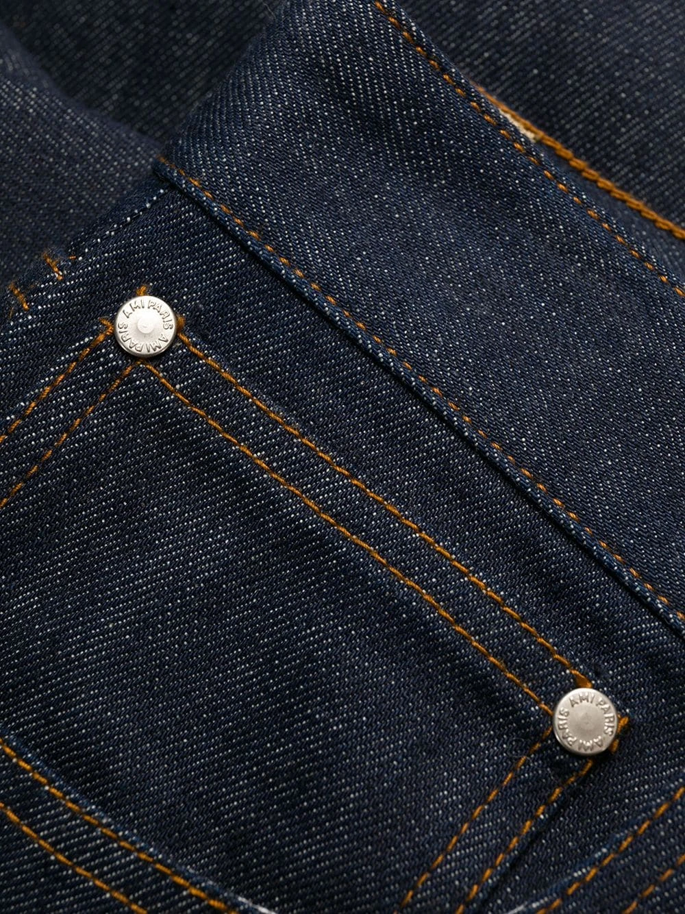 AMI Paris Jean droit à ourlet contrastant Prix Préférentiel jeans regular & jeans droits homme 6 AMI Paris jean droit à ourlet contrastant
