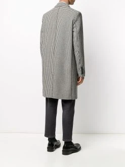 AMI Paris Vendre-Réclame Manteau droit à motif pied de poule pardessus homme 10 AMI Paris manteau droit à motif pied de poule