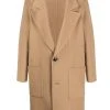 AMI Paris manteau droit à boutonnière devant