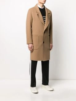 AMI Paris manteau droit à boutonnière devant