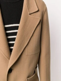 AMI Paris manteau droit à boutonnière devant