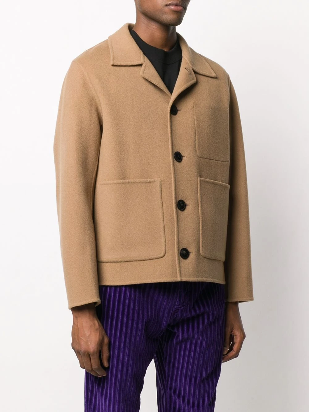 Prix Distinctifs AMI Paris Veste texturée à boutonnière surchemises homme 3 AMI Paris veste texturée à boutonnière