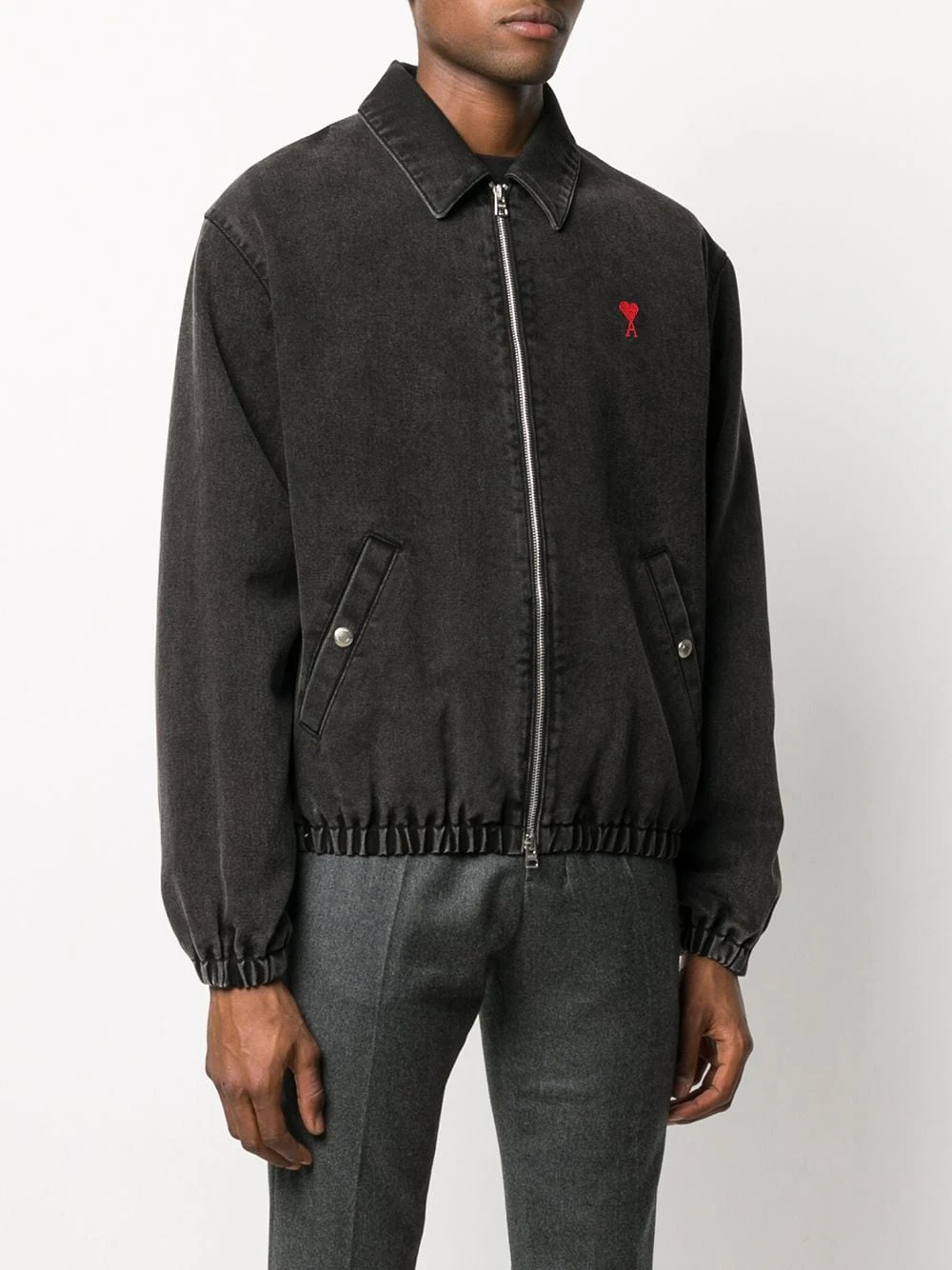 Prix Abordable AMI Paris Veste matelassée en denim vestes bomber homme 3 AMI Paris veste matelassée en denim