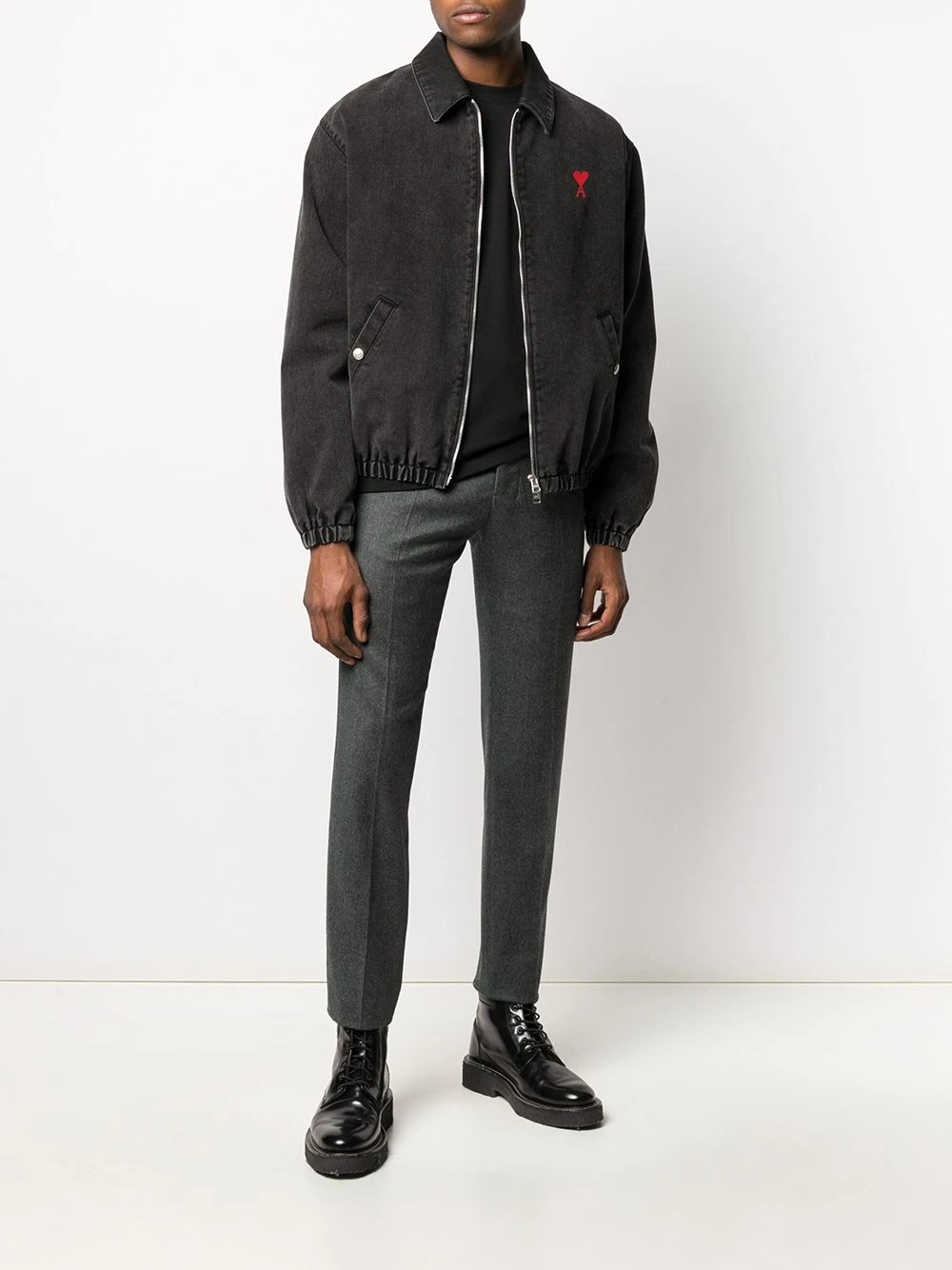 Prix Abordable AMI Paris Veste matelassée en denim vestes bomber homme 2 AMI Paris veste matelassée en denim