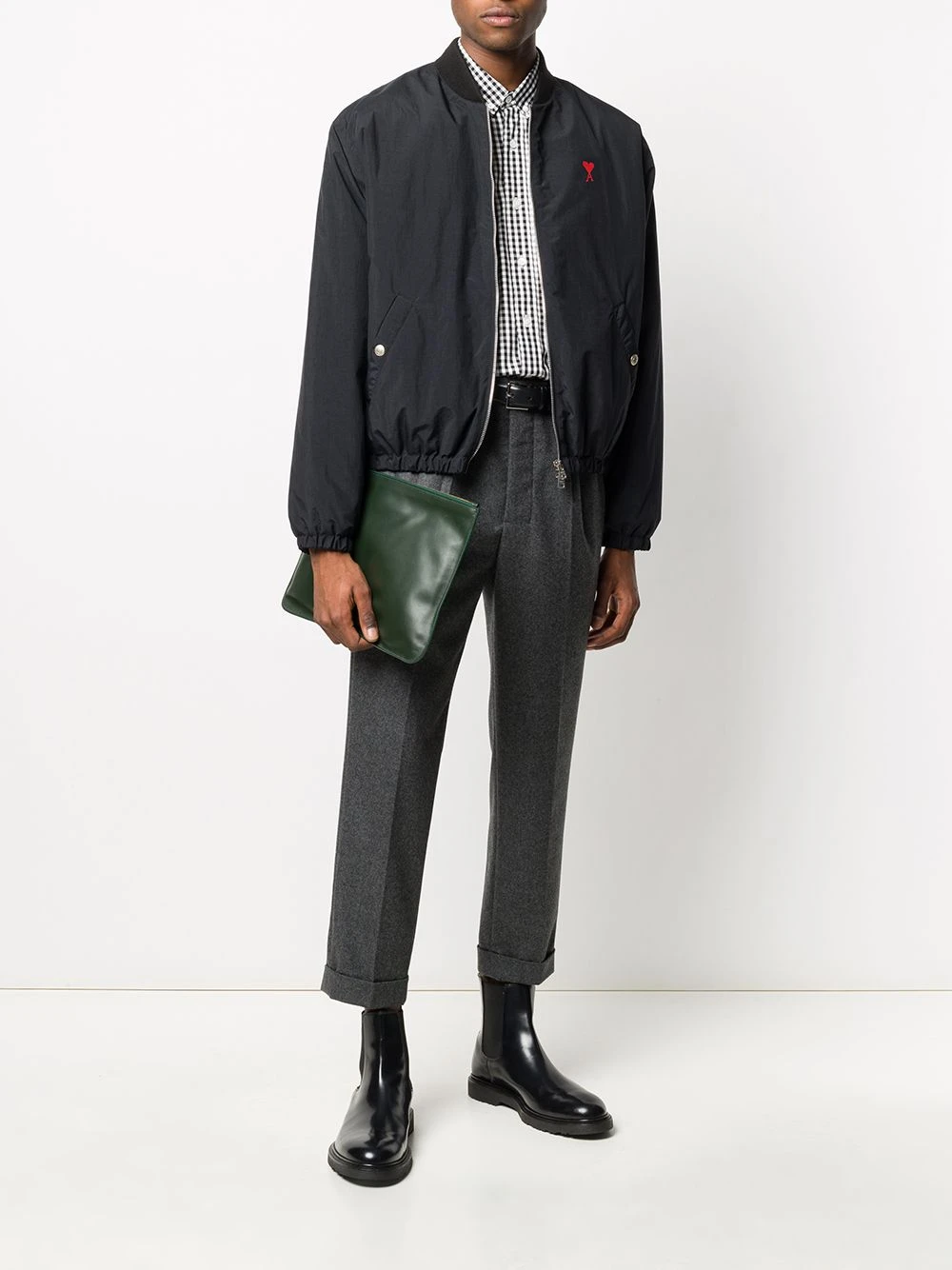 Prix Raisonnable AMI Paris Veste bomber Ami De Cœur vestes bomber homme 2 AMI Paris veste bomber Ami De Cœur