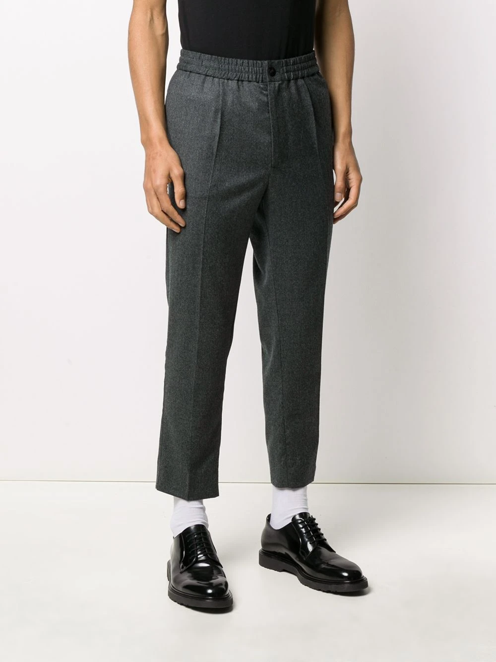 AMI Paris Pantalon crop à taille élastiquée Prix Légers pantalons courts homme 3 AMI Paris pantalon crop à taille élastiquée