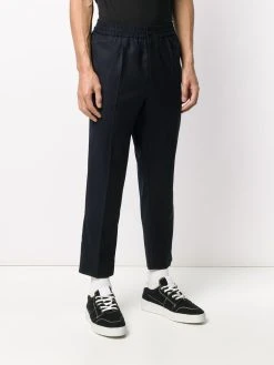 AMI Paris pantalon texturé crop