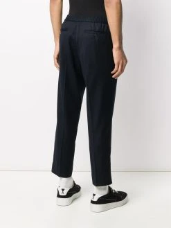 AMI Paris pantalon texturé crop