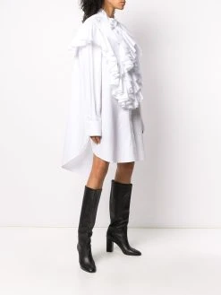 AMI Paris chemise oversize à détail volanté