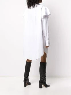 AMI Paris chemise oversize à détail volanté