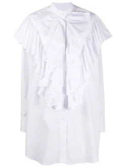 AMI Paris chemise oversize à détail volanté