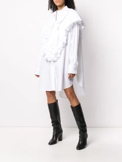 AMI Paris chemise oversize à détail volanté