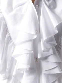 AMI Paris chemise oversize à détail volanté