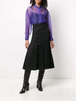 AMI Paris blouse à effet de transparence