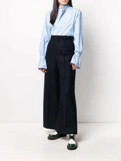 AMI Paris chemise à détail volanté