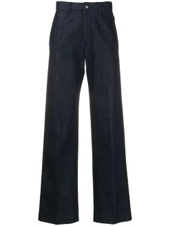 AMI Paris jean droit à taille haute