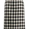 AMI Paris jupe droite à carreaux vichy