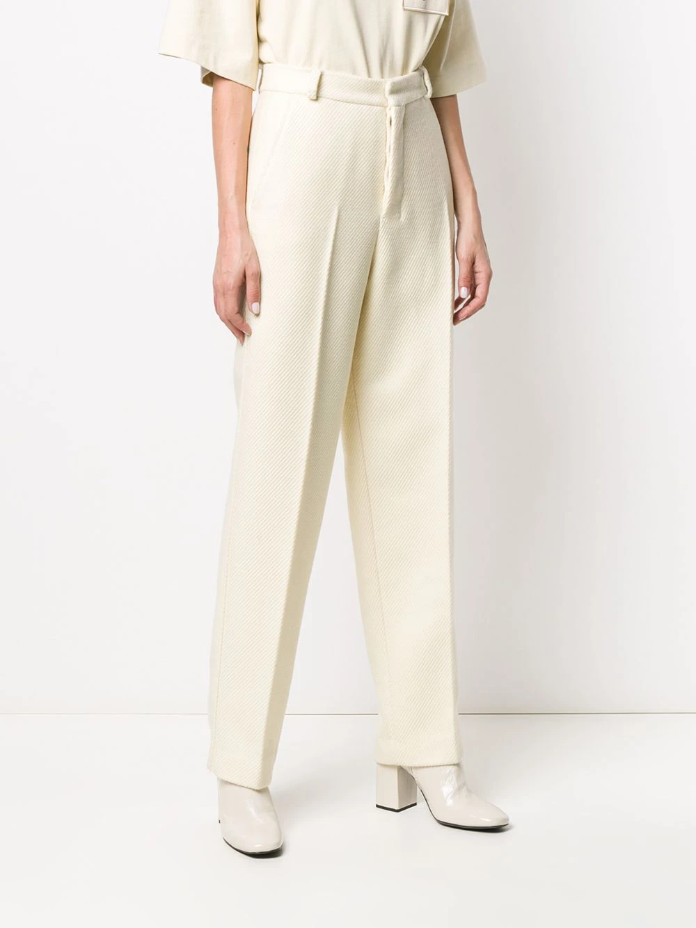 Prix Avantageux AMI Paris Pantalon droit à taille haute pantalons taille haute femme 3 AMI Paris pantalon droit à taille haute