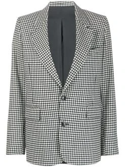 AMI Paris blazer droit à carreaux