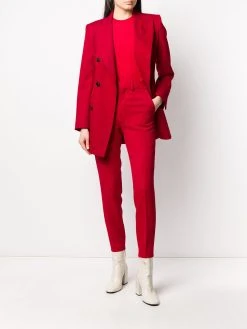 AMI Paris blazer long à boutonnière croisée