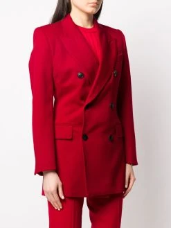 AMI Paris blazer long à boutonnière croisée