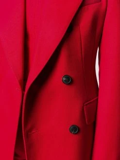 AMI Paris blazer long à boutonnière croisée