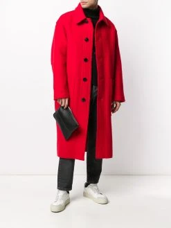 AMI Paris pochette zippée à logo embossé