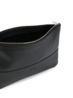 AMI Paris pochette zippée à logo embossé
