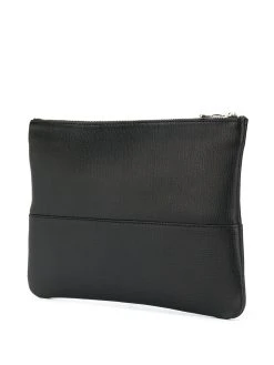 AMI Paris pochette zippée à logo embossé