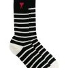 AMI Paris Striped Ami de Coeur Socks