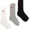 AMI Paris lot de trois paires de chaussettes Ami de Coeur