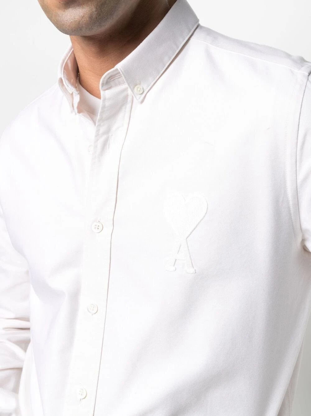 AMI Paris Chemise Ami de Coeur à patch logo Authentique 100% chemises homme 5 AMI Paris chemise Ami de Coeur à patch logo