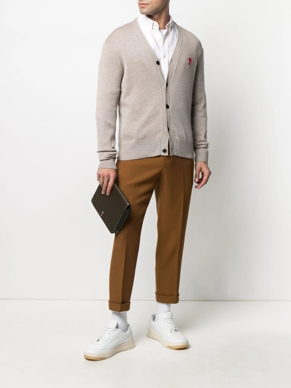 AMI Paris Chemise Ami de Coeur à patch logo Authentique 100% chemises homme 2 AMI Paris chemise Ami de Coeur à patch logo