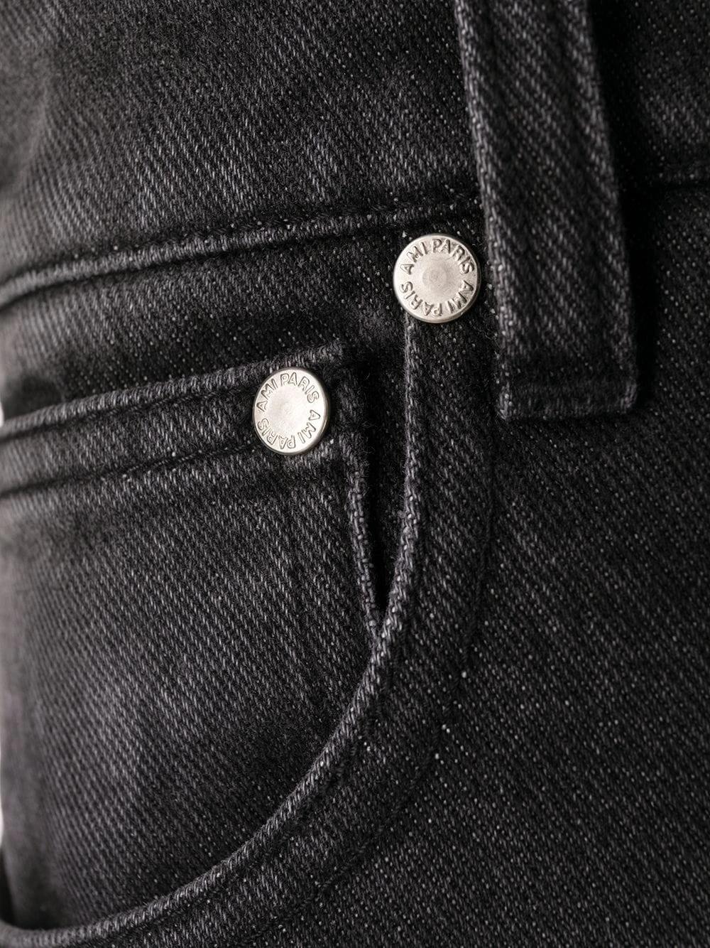 AMI Paris Jean droit à effet délavé Faible Prix jeans regular & jeans droits homme 7 AMI Paris jean droit à effet délavé